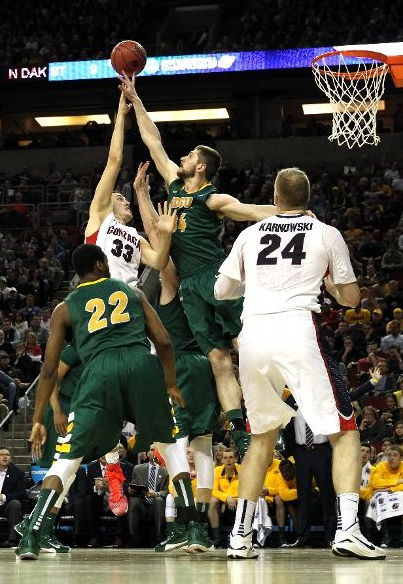 The Bison lost by 10 to Gonzaga in the NCAA tournament.